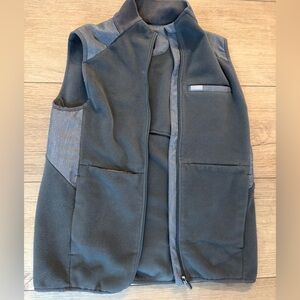 Figs Graphite Fleece Vest